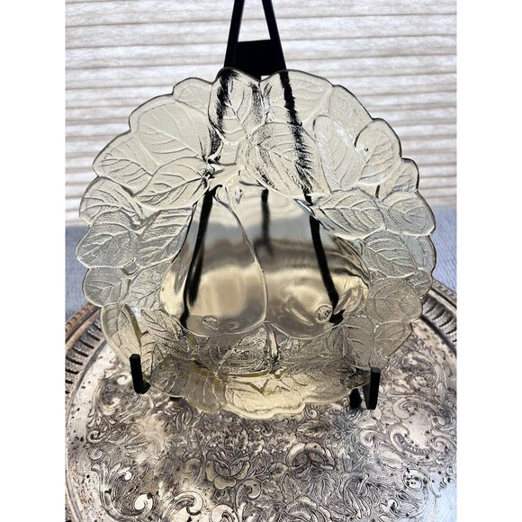 Indiana Glass Yellow Mist Sweet‎ Pear 8" Luncheon/Dinner Plate VTG Decor AS IS - Picture 5 of 9